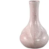 Ptmd Hailey Pink Ceramic Round Vase Narrowed Top L