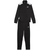 Puma Trainingspak lichtgrijs / zwart / wit