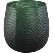 Ptmd Vaas Elichi - 20x20x20 cm - Glas - Groen