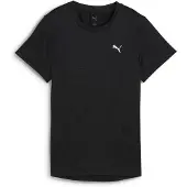 Puma Functioneel shirt 'Tad Essential' zwart gemêleerd / wit