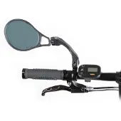 Mirage Spiegel voor hoge snelheden - lichtdimmend glas - verstelbaar en inklapbaar - zwart - 85x105mm