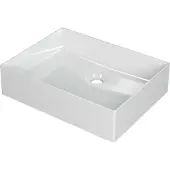 Ink Topdeck 45 Unlimited waskom zonder kraangat Porselein 50x38x11cm Wit