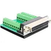 DeLOCK Seriële RS232 connector 25-pins SUB-D (v) - 27-pins Terminal Block / schroeven