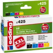 Edding Inktcartridge vervangt HP 920, 920XL Compatibel Combipack Zwart, Cyaan, Magenta, Geel 18-425