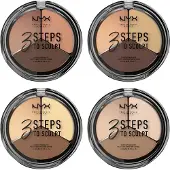Nyx Facial make-up Powder 3 Step To Sculpt Face Sculpting Palette Fair