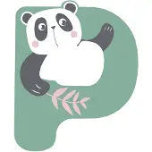 Small Foot Houten Dieren Kinderletter P