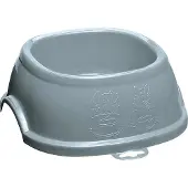 Kerbl voerbak / drinkbak 1 liter kunststof Steel Blue