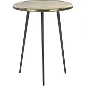 Beliani TELFER - Bijzettafel - Goud - Aluminium