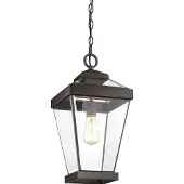 QUOIZEL LED Buiten Hanglamp Ravine | 1X E27 Max 60W | Dimbaar | Western Bronze