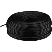 Goobay RG58 50 Ohm coaxkabel op rol voor binnen / zwart - 100 meter
