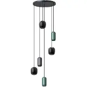 LUCANDE Hanglamp Narion, dimbaar, multicolor, Woon-/ Eetkamer, metaal, Modern, hanglamp