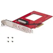 StarTech.com U.3 naar PCIe Adapter Kaart, PCIe 4.0 x4 Adapter voor 2.5" U.3 NVMe SSDs, SFF-TA-1001 PCI Express Uitbreidingskaart voor Desktops/Servers, TAA Compliant, OS Onafhankelijk