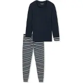 Schiesser Pyjama 'Casual Essentials' donkerblauw