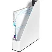 Leitz WOW Tijdschriftencassette - Wit/Zwart
