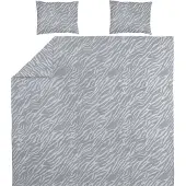 Meyco Zebra dekbedovertrek + kussenslopen - 240x200/220 cm - Grijs