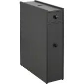 En.casa Niskast badkamerkast met 2 lades 58x16x48 cm donkergrijs