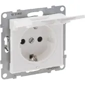 Legrand SEANO Schuko-stopcontact, SL, met verhoogde bescherming tegen aanraking, met klapdeksel, IP21, universeel, 1 stuk.