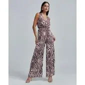 BWLDR Jumpsuit 'SPARKLE JUMPSUIT' wijnrood / kersrood / offwhite