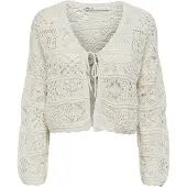 ONLY Gebreid vest 'ONLBeach' offwhite