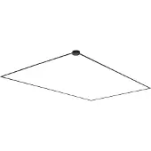 QAZQA Modern railsysteem zwart 1-fase 1000 cm met ronde voeding - Magnetic