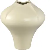 Ptmd Ginos Cream Matt Ceramic Organic Bulb Vase L