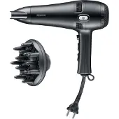 Severin HT 0165 Föhn met handige snoer-oprolfunctie - 1.750-2.100 Watt DC-motor -3 temperatuur, 2 vermogens en coolshot-stand - incl. concentrator en diffuser