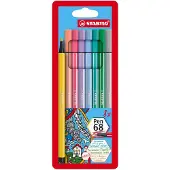 Stabilo Pen 68 Pastel Viltstift Set Met 6 Stuks