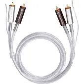 OEHLBACH Silver Express Plus Cinch Audio Aansluitkabel [2x Cinch-stekker - 2x Cinch-stekker] 0.50 m Transparant