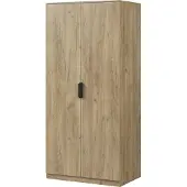 En.casa Kledingkast Eiselfing 176x80x52 cm met 4 vakken eikenkleurig []