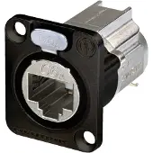 Neutrik NE8FDX-Y6-B RJ45-dataconnector etherCON D-serie NE8FDX-Y6-B Bus, recht Aantal polen: 8P8C Aantal polen (sensoren) 8P8C Zwart 1 stuk(s)