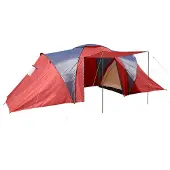 Mendler Campingtent Loksa, 6-persoons koepeltent Iglo tent Feesttent, 6 personen ~ rood