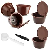 Verk Group Herbruikbare Dolce Gusto Koffiecapsules - 5 Stuks - Gemakkelijk Schoon te Maken - 9 Gram Capaciteit