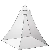Basic Nature - Moskitonetz Klassik Baldachin Mesh 850 - Muskietennet wit