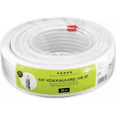 Goobay coaxkabel voor binnen | CCS | 120 dB | CPR | wit | 20 meter