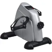 Super Merchant Mini Hometrainer met plastic vliegwiel (zilver)