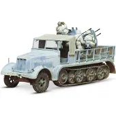 Tamiya Modelbouwpakket Militaire voertuigen - 35050 German Halftrack w/4-Bar.AA Gun Figures Plastic - 1:35 - Modelbouw