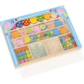 Jono Toys - Houten kralen in kist