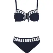 Sunflair Bikini navy / wit