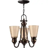 HINKLEY LED Kroonluchter | 3X E27 Max 60W | Dimbaar | Olde Bronze