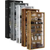 VCM Vitrosa Maxi vitrinekast Wandmodel met 2 glazen deuren 8 glazen plankenBeuken decor.
