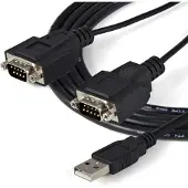 StarTech.com FTDI USB naar RS232 serie adapter 2 poorten - FTDI USB naar serie adapter met 2 poorten en COM-memorisatie - ICUSB2322F