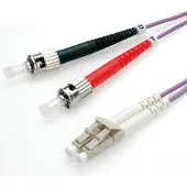 Roline glasvezelkabel 50/125µm OM4, LC/ST, violet, 3 m