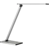 Unilux Bureaulamp Led Met Dubbel Gewricht En Tactiele Metalen Grijze Voet 5w