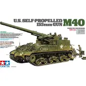 Tamiya Modelbouwpakket Auto - 35351 155mm Self Propelled Gun M40 Plastic - 1:35 - Modelbouw