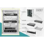 Digitus DN-10-SET-2 10inch-patchkast (b x h x d) 312 x 464 x 300 mm 9 HE Grijs-wit (RAL 7035)