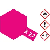 Tamiya Hobbyverf Acrylverf - X-27 Red Clear - Gloss - Acryl - 23ml Verf potje - 23 ml