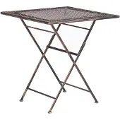 Beliani BORMIO - Tuintafel - Zwart - 70 x 70 cm - IJzer