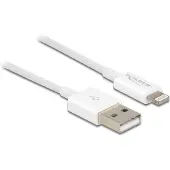DeLOCK USB data and power cable for iPhone, iPad, iPod white 1 m