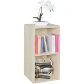 Wohnling Spaanplaat Boekenkast 2 Planken 300 x 300 x 600 mm Bruin, Eiken