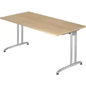 Hjh OFFICE PRO BELA 16 S - 160 x 80 Eiken